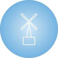 Unique Turbine Vector Line Icon