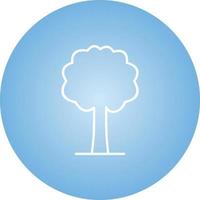 Unique Tree Vector Line Icon