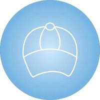 Unique Cap Vector Line Icon
