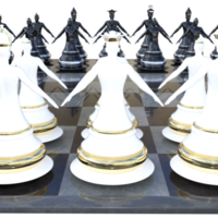 Schach 3D-Darstellungsrendering png