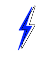 icono de electricidad azul png