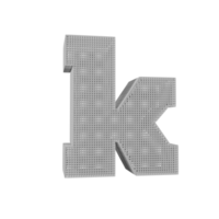 wireframe text effect letter h. 3d render png