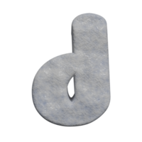 neve testo effetto lettera d. 3d rendere png