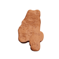 Canyon-Texteffekt Nummer 1. 3D-Rendering png