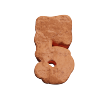 canyon text effect number 5. 3d render png
