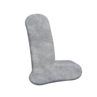 schnee texteffekt buchstabe m. 3D-Rendering png