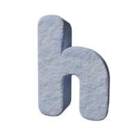 neve testo effetto lettera S. 3d rendere png