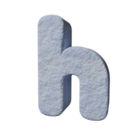 snow text effect letter s. 3d render png