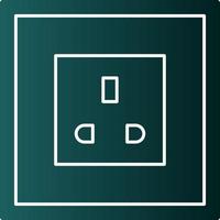 Power Socket Vector Icon Design