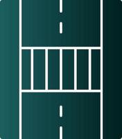 Pedestrian Crossing Vector Icon Design