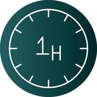 diseño de icono de vector de hora