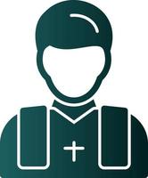 Priest Vector Icon Design