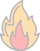Flame Vector Icon Design