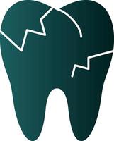 Decayed Teeth Vector Icon Design