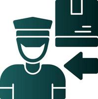 Delivery Boy Vector Icon Design