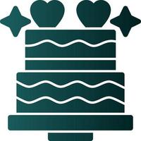 Wedding Cake Vector Icon Design