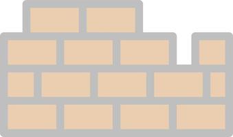 Brickwall Vector Icon Design