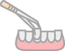 Tooth Extraction Vector Icon Design