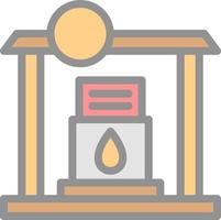 Gas Station Vector Icon Design