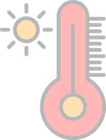 diseño de icono de vector de temperatura