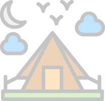 Camping Vector Icon Design