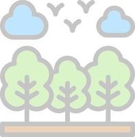 diseño de icono de vector de bosque