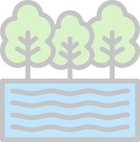 Lake Vector Icon Design