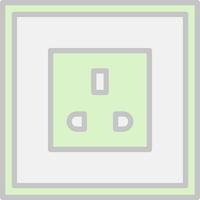 Power Socket Vector Icon Design