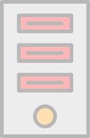 Tower Computer Vector Icon Design