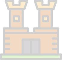 Castle Vector Icon Design