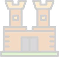 Castle Vector Icon Design