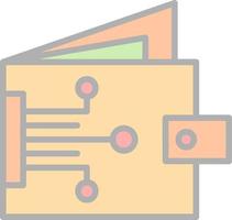 Digital Wallet Vector Icon Design