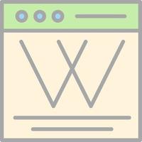 Wiki Vector Icon Design