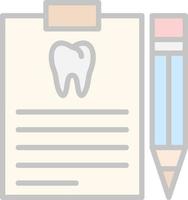 Dental Report Vector Icon Design