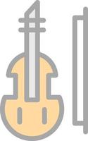 diseño de icono de vector de violín