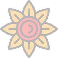 Flower Vector Icon Design