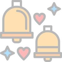 Wedding Bells Vector Icon Design