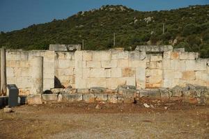 agora en andriake ciudad antigua en demre, antalya, turkiye foto