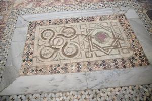 Opus sectile in Saint Nicholas Church in Demre, Antalya, Turkiye photo