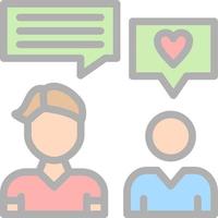 Chatting Vector Icon Design