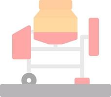 Concrete Mixer Vector Icon Design