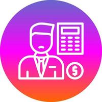 Accountant Vector Icon Design