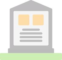 Cemetery Vector Icon Design