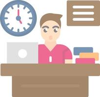 Office TIme Vector Icon Design