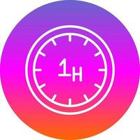 diseño de icono de vector de hora