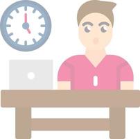 Work Time Vector Icon Design