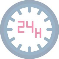 Diseño de icono de vector de 24 horas