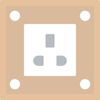 Power Socket Vector Icon Design