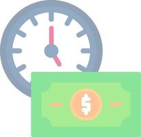 el tiempo es dinero vector icono de diseño