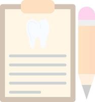 diseño de icono de vector de informe dental